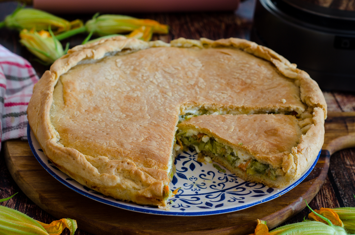 Focaccia con Fiori di Zucca e Crescenza