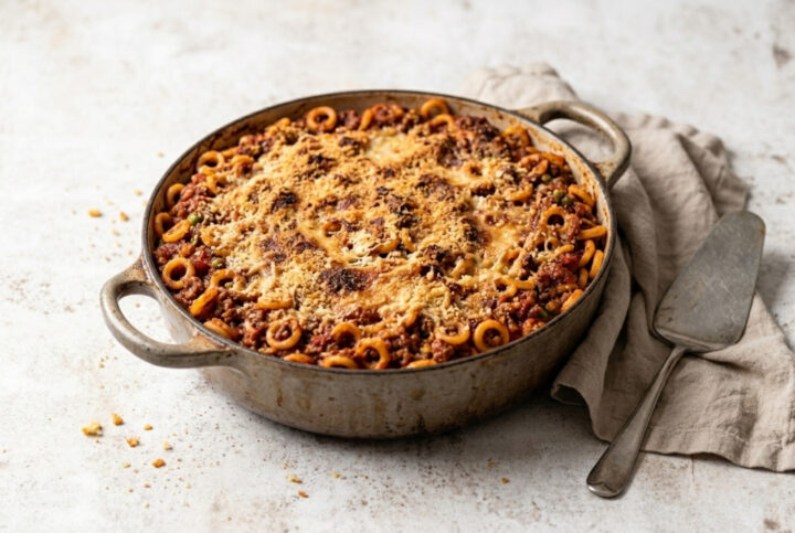 Il timballo dopo la cottura