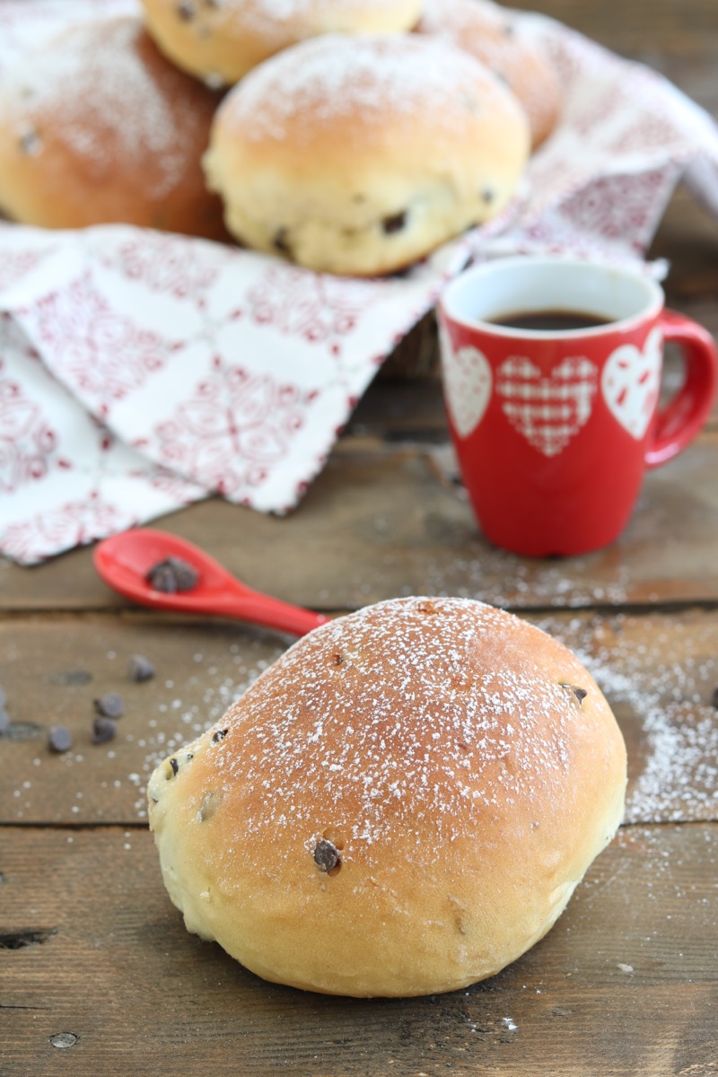 panini con gocce di cioccolato