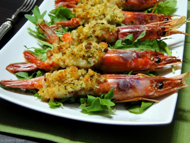 gamberoni gratinati al forno Bimby