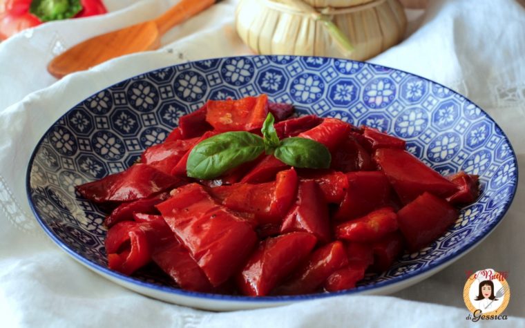Peperoni in agrodolce - Ricetta con e senza Bimby