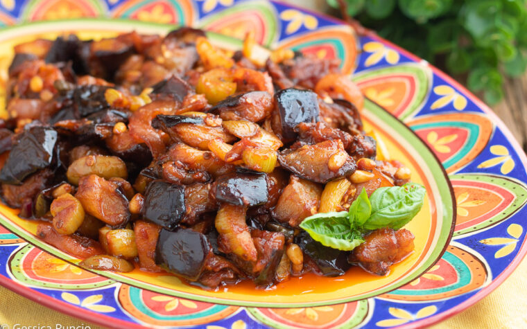 Caponata di melanzane Siciliana - Ricetta della nonna