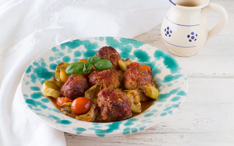 Polpette con zucchine al forno - Anche Bimby