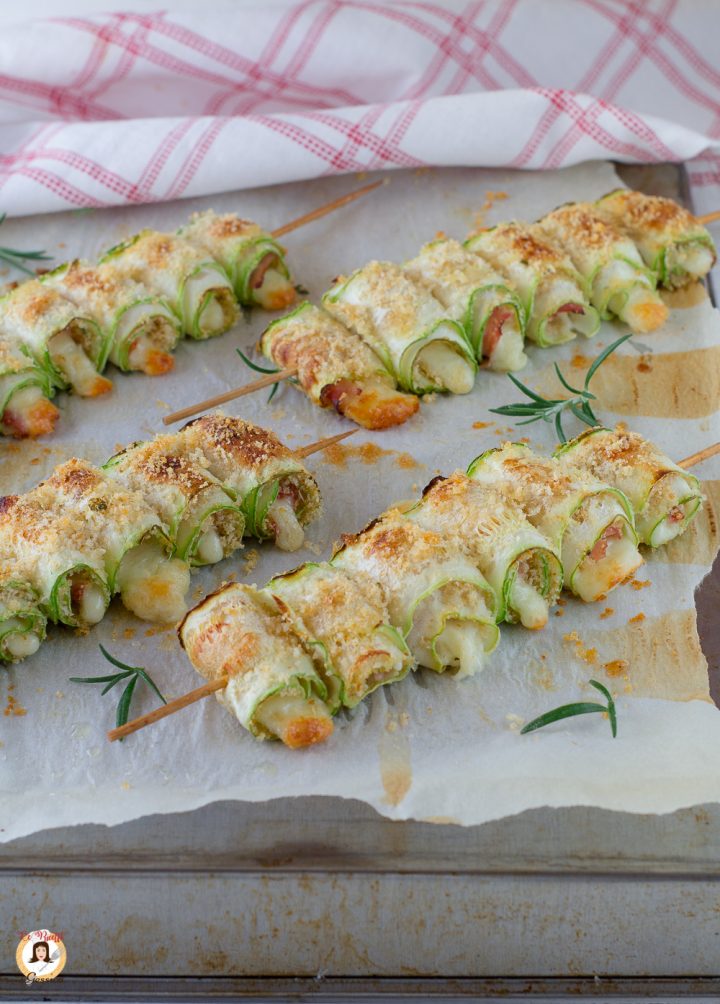 Involtini Di Zucchine Al Forno Ripieni Di Prosciutto E Formaggio