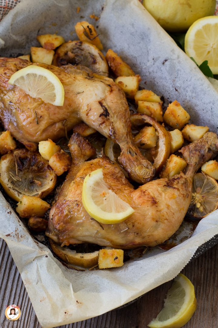 POLLO AL LIMONE Al Forno - Secondo Piatto Facile E Leggero Con Cosce