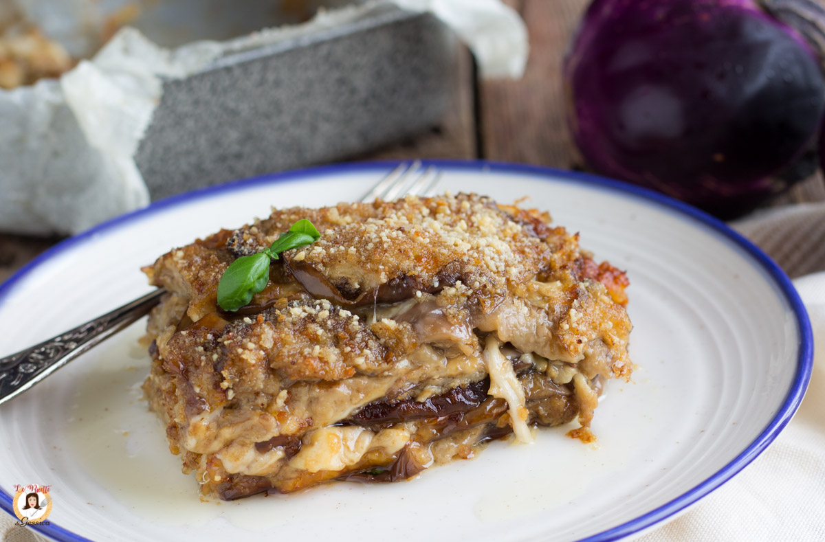 Parmigiana Di Melanzane Bianca Senza Pomodoro Secondo Piatto Al Forno