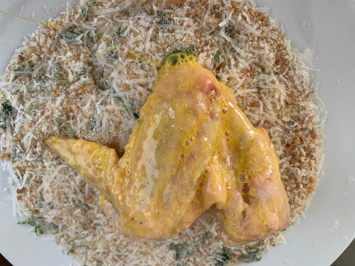 ALI DI POLLO AL FORNO CROCCANTI con contorno di PATATE