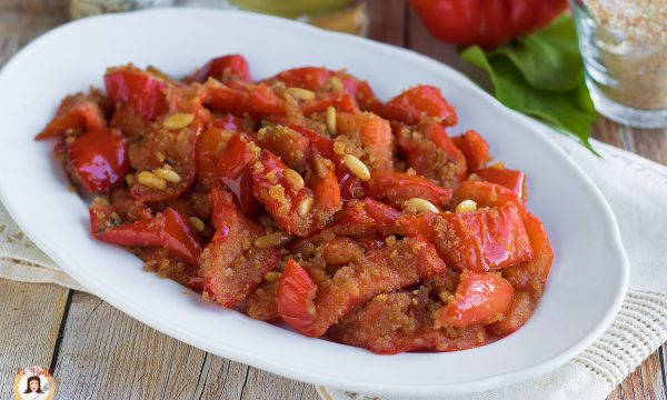 Peperoni in agrodolce con pangrattato – “Ammollicati”