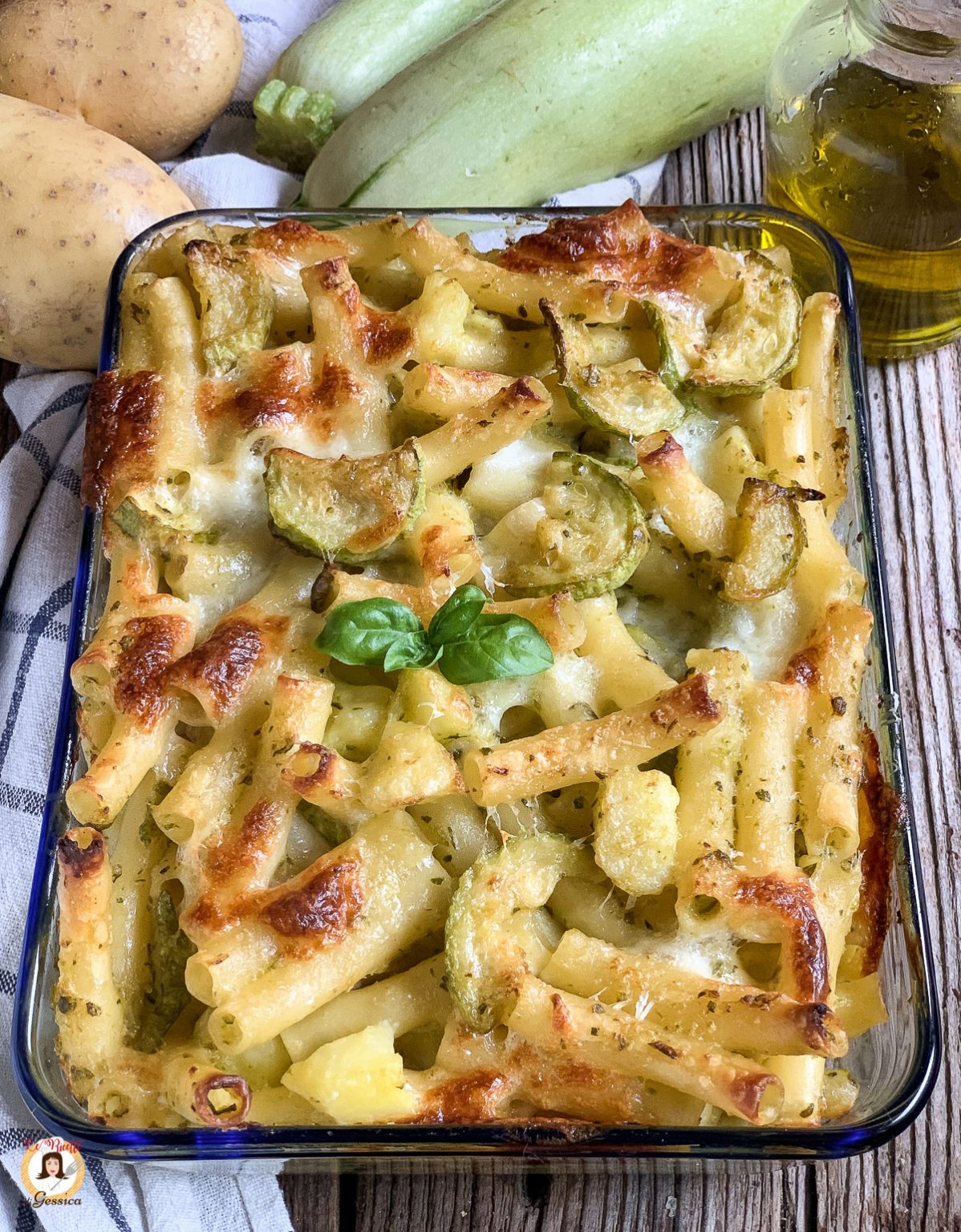 PASTA AL FORNO CON ZUCCHINE E PATATE - Senza besciamella