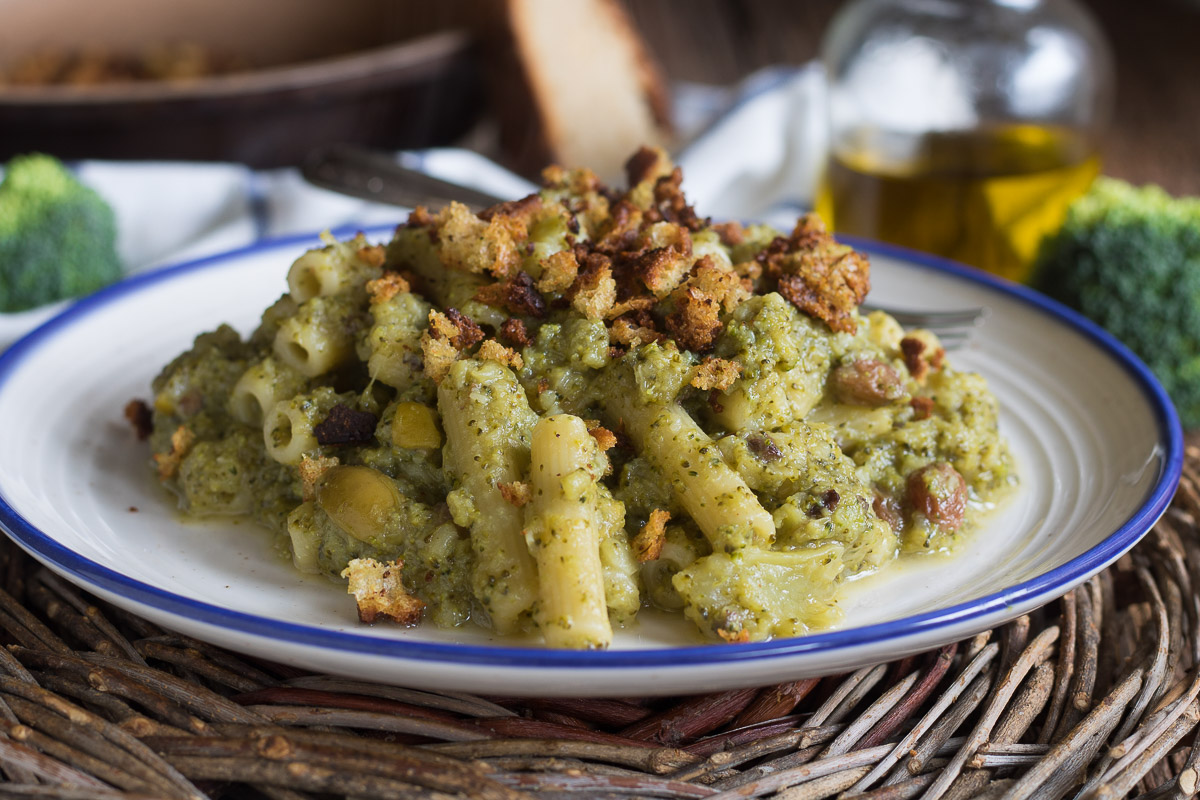 PASTA CON CREMA DI BROCCOLI Primo piatto cremoso con broccoli
