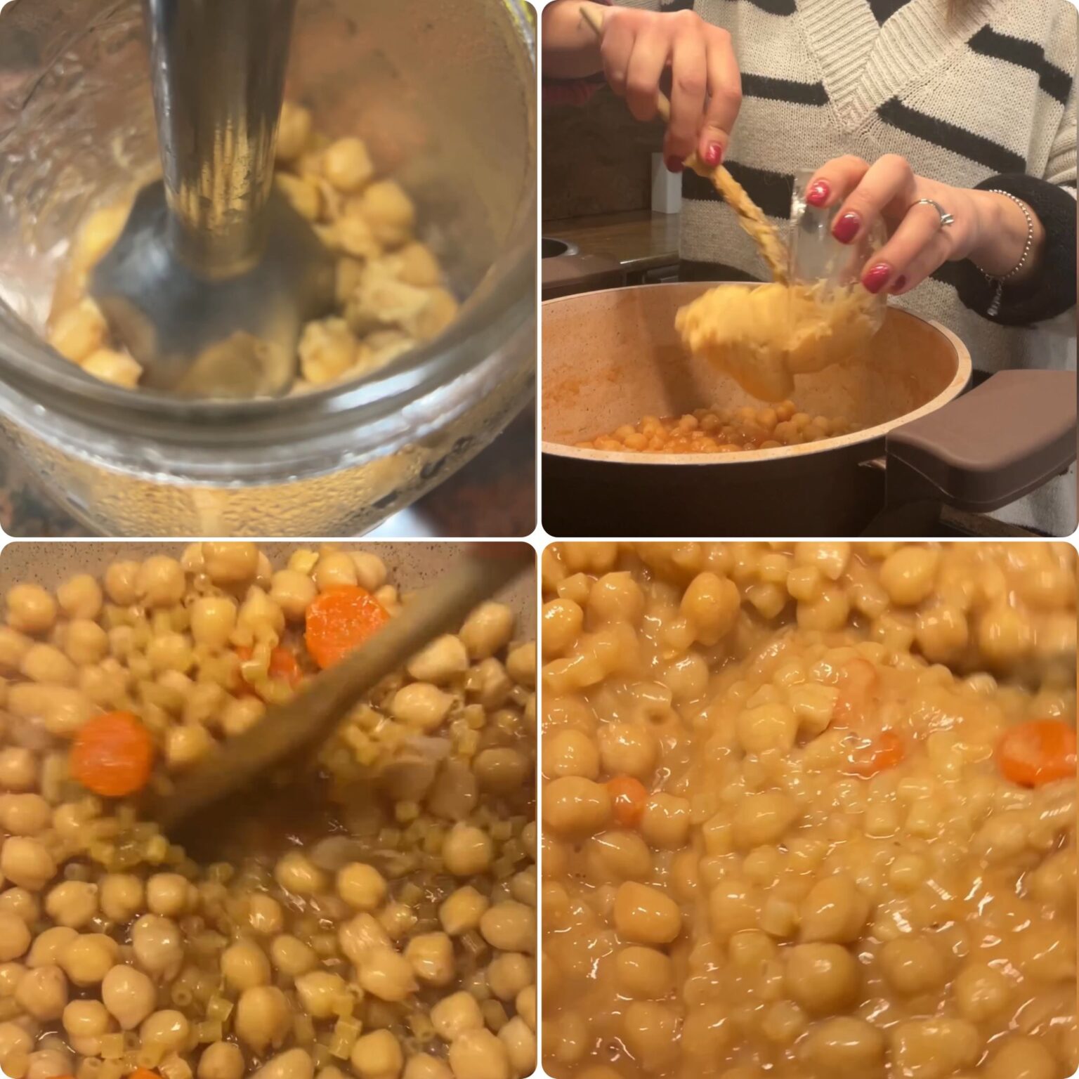 PASTA E CECI CREMOSA ricetta con ceci secchi o in scatola
