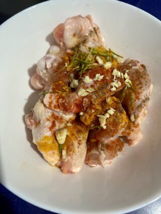 Preparazione alette di pollo in friggitrice ad aria