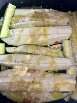 Preparazione verdure gratinate in friggitrice ad aria
