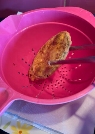 Preparazione melanzane fritte