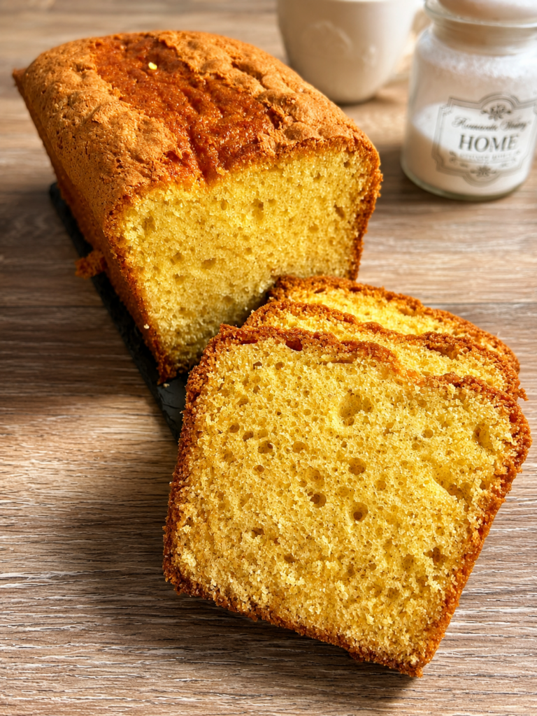 Plumcake allo yogurt soffice e morbido tagliato a fette