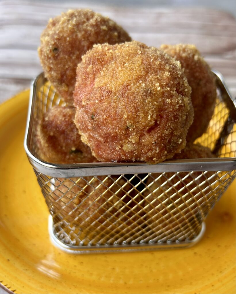 Polpette di vitello croccanti senza glutine con panatura di mais
