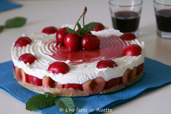 cheesecake ricetta con ciliegie