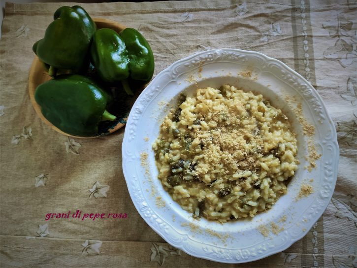 Risotto ai peperoni verdi