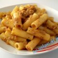 Pasta al pesto di melanzane e tonno