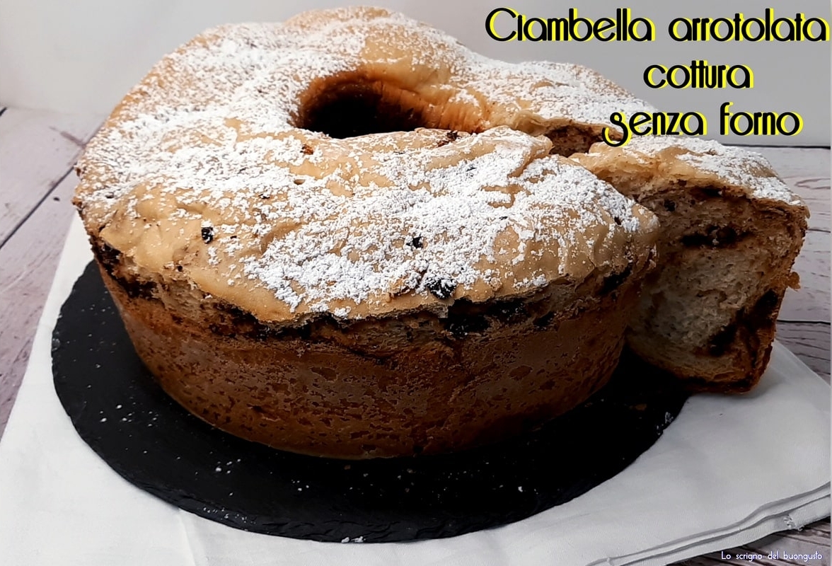 Ciambella arrotolata cottura senza forno