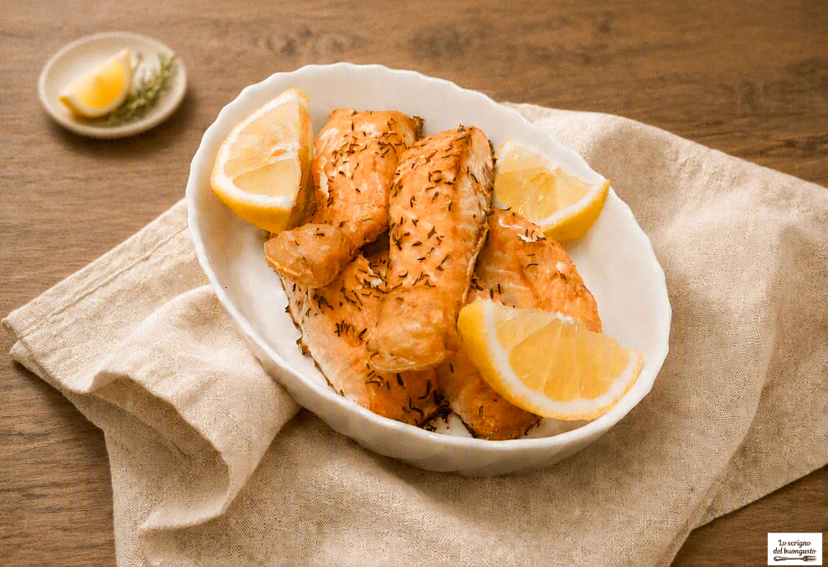 Salmone aromatizzato al sale hawaiano