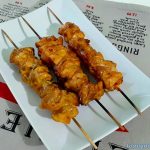 Spiedini di pollo esotici