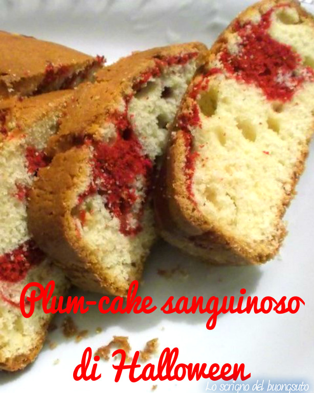 Plum-cake sanguinoso di Halloween