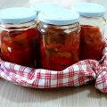 Peperoni arrosto conservati a bagnomaria