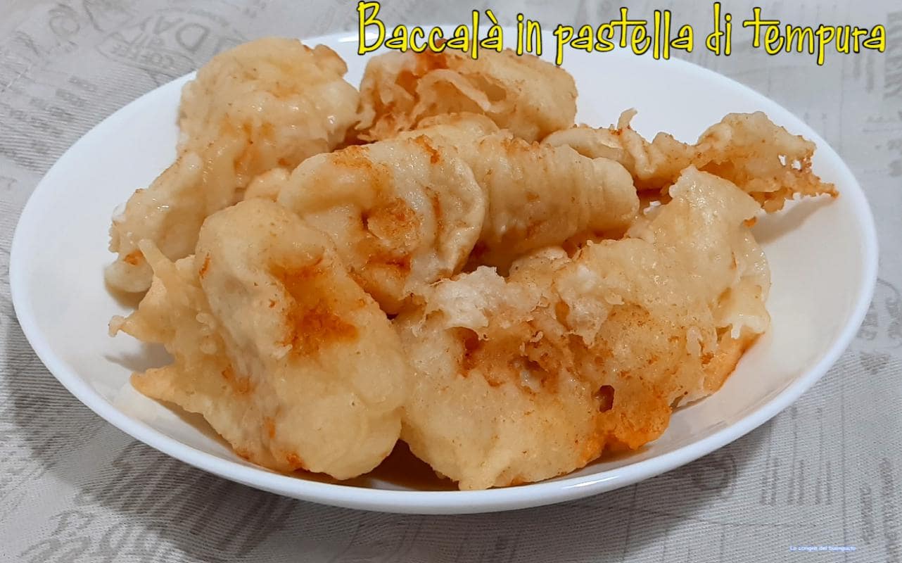 Baccalà in pastella di tempura