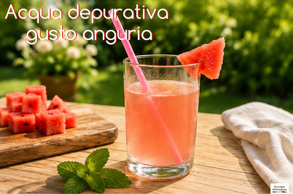 Acqua depurativa gusto anguria
