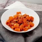Finta carbonara con peperoni