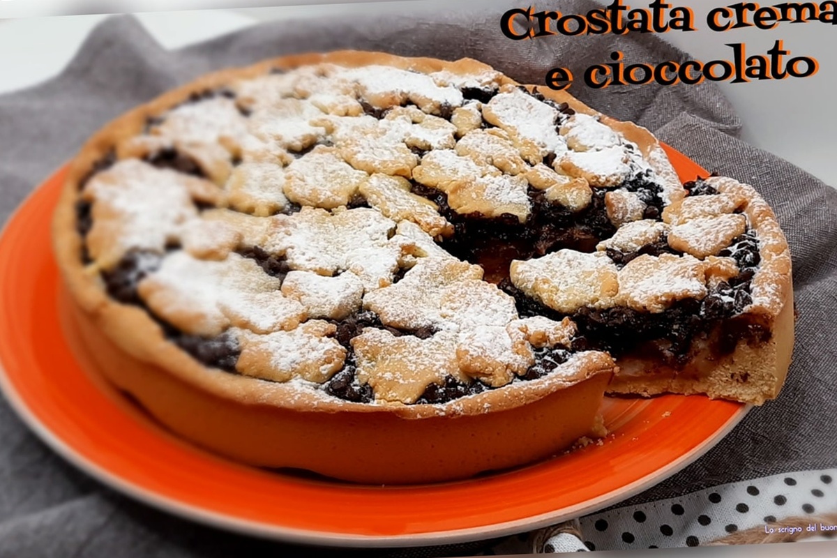 Crostata crema e cioccolato