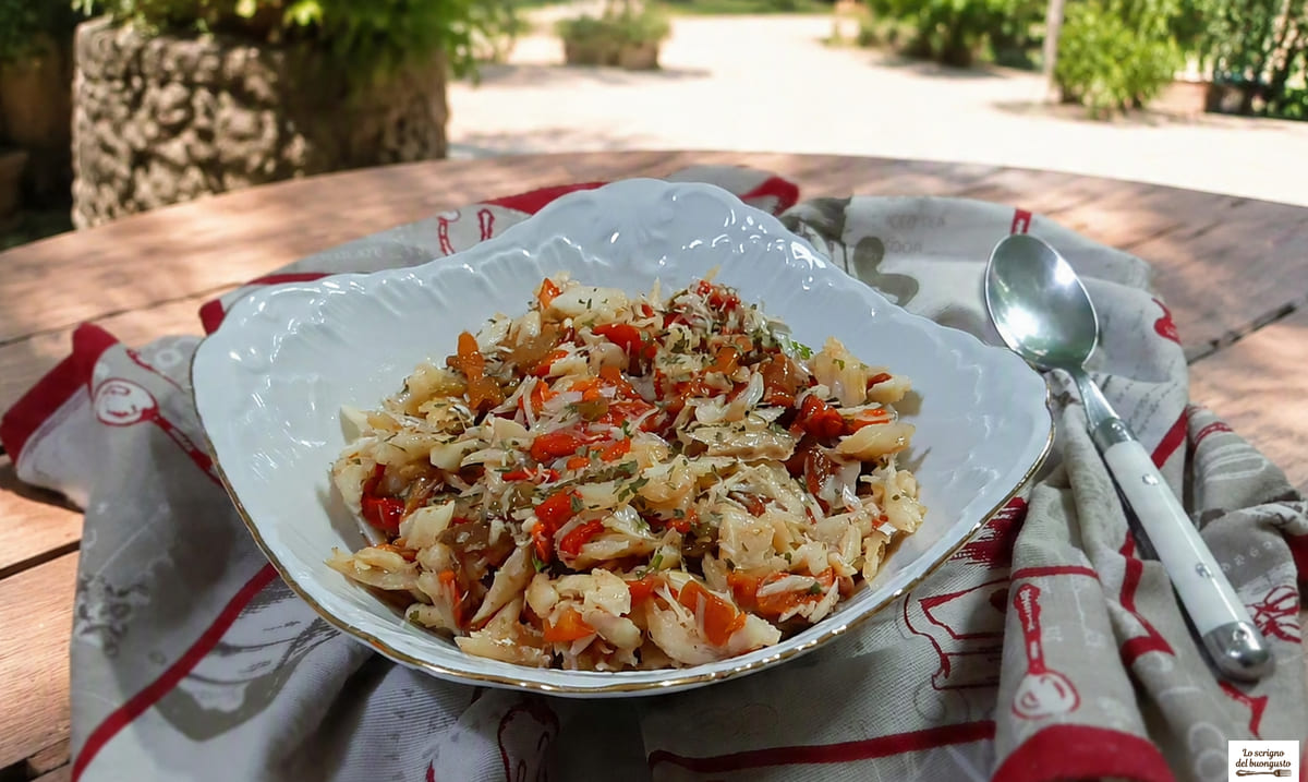 Baccalà condito insalata