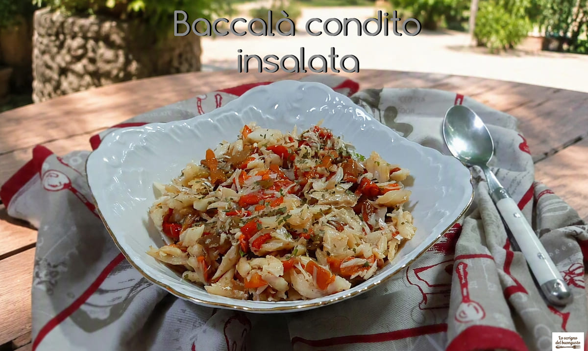 Baccalà condito insalata