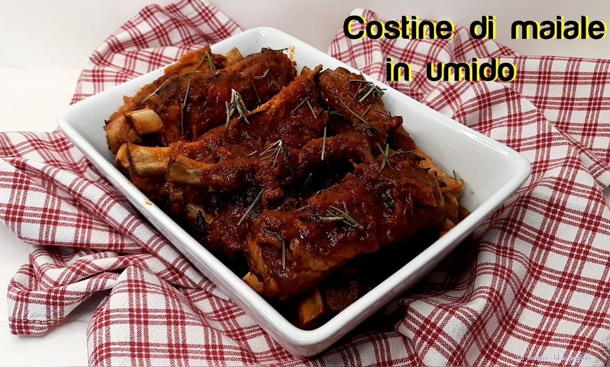 Costine di maiale in umido