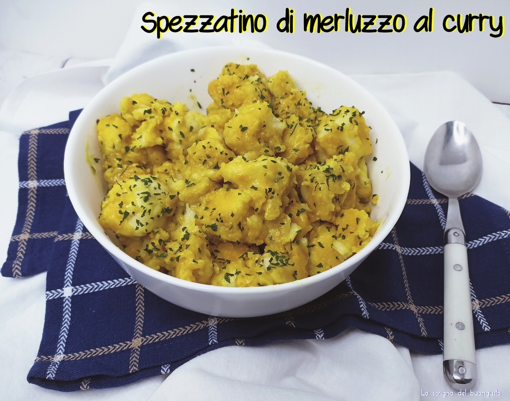 Spezzatino di merluzzo al curry