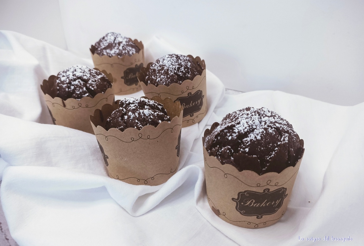 Muffin al cioccolato liquorosi 