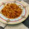 Pasta cremosa peperoni e pomodori