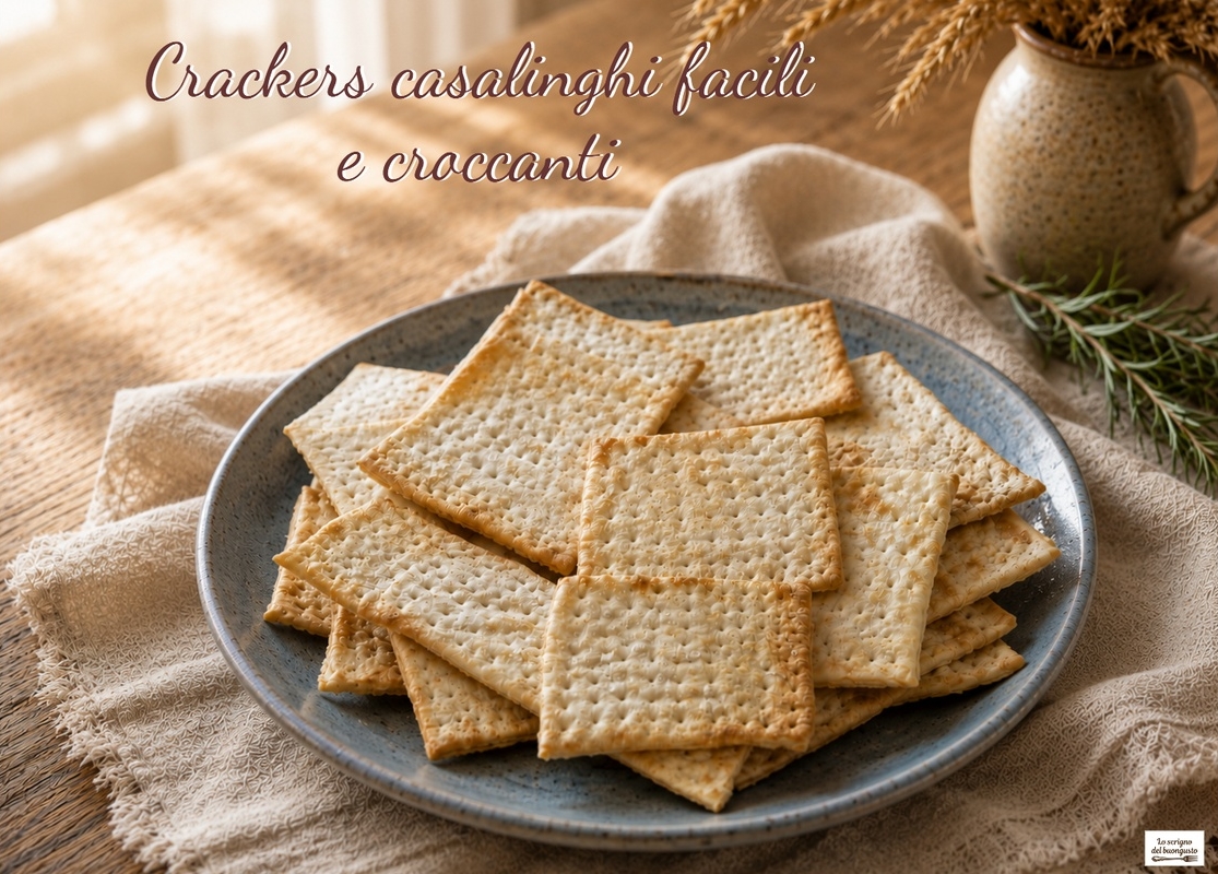 Crackers casalinghi facili e croccanti