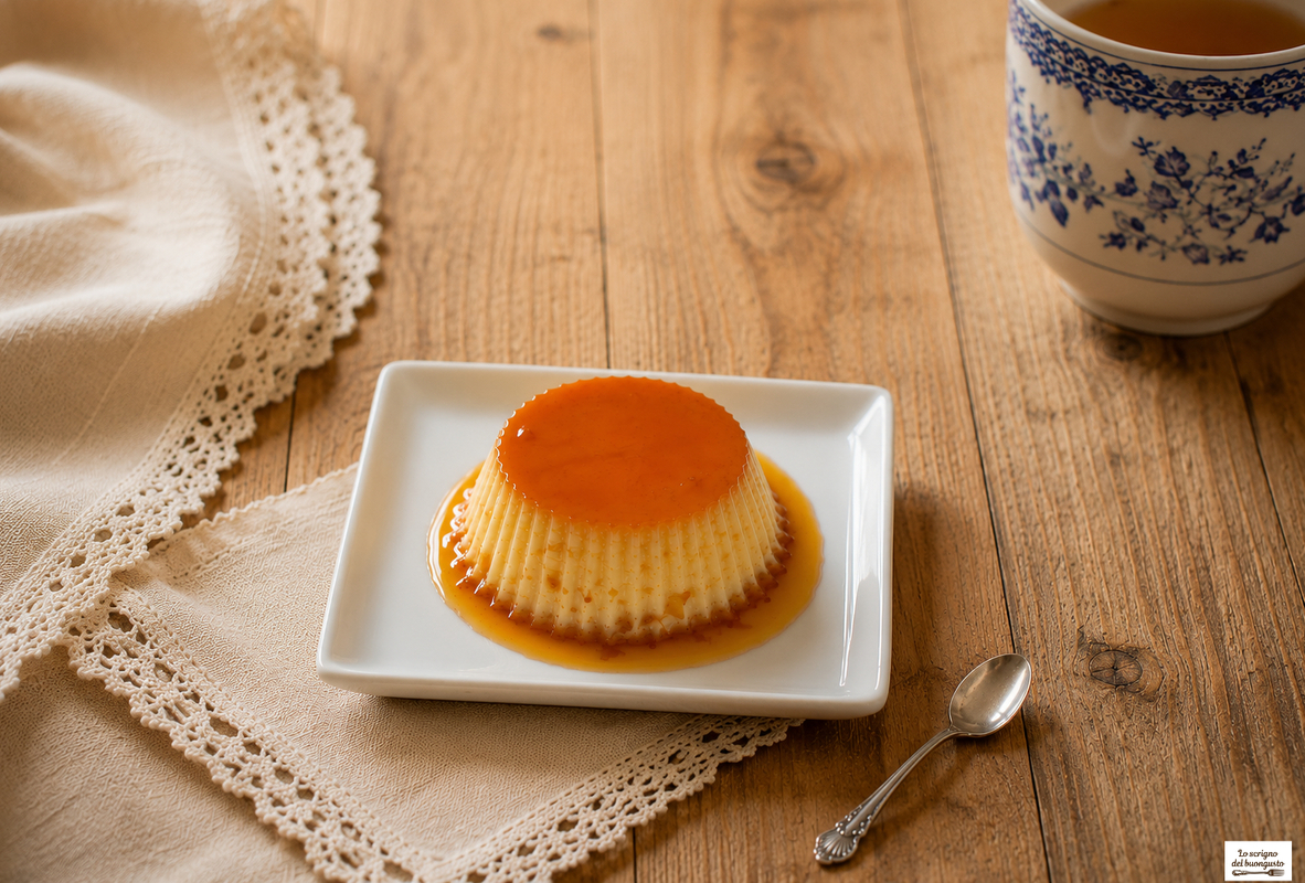 Crème caramel aromatizzato alla vaniglia