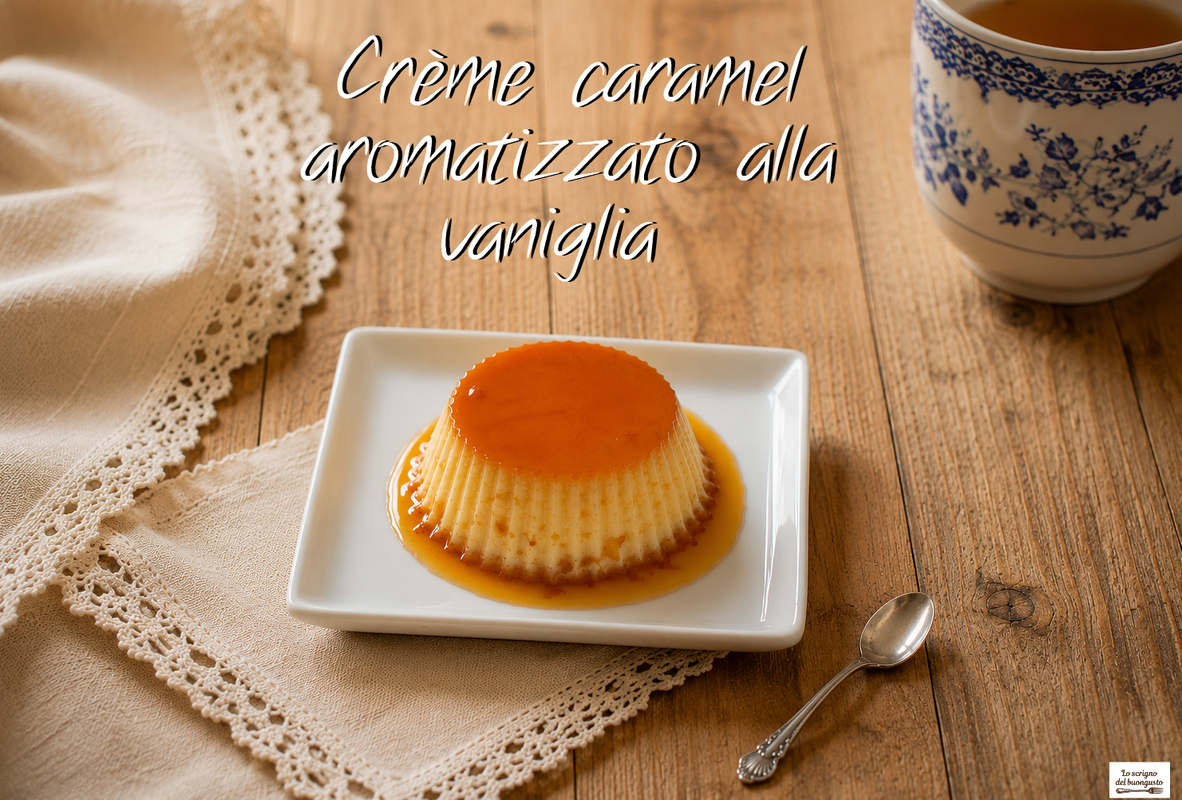 Crème caramel aromatizzato alla vaniglia 