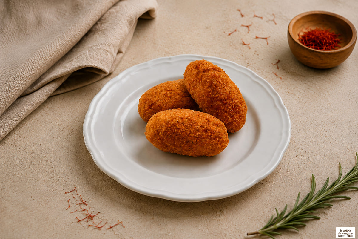 Supplì di riso allo zafferano