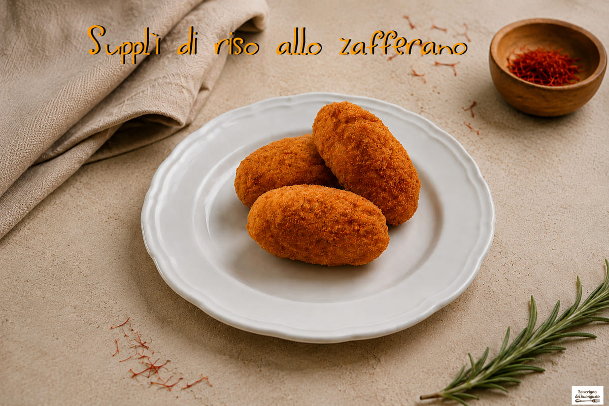 Supplì di riso allo zafferano