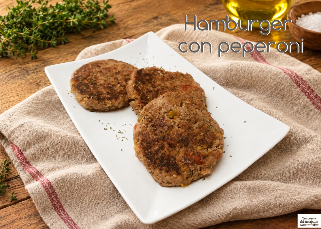 Hamburger con peperoni
