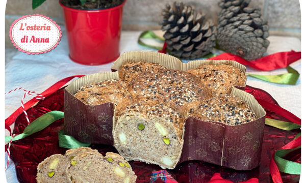 Pane integrale di Natale (con frutta secca)