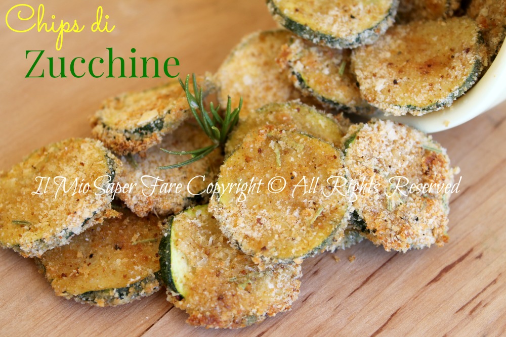 Chips di zucchine croccanti al forno | Zucchine sabbiose blog il mio saper fare