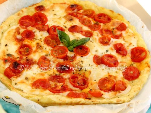Pizza margherita di patate | Finta pizza