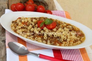 Pasta e lenticchie con soffritto e pomodorini il mio saper fare
