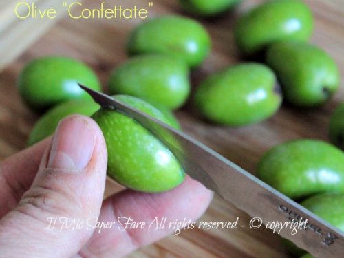 Olive confettate o da confetto ricetta Sarda