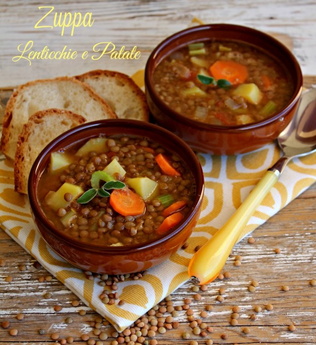 Zuppa lenticchie e patate ricetta il mio saper fare